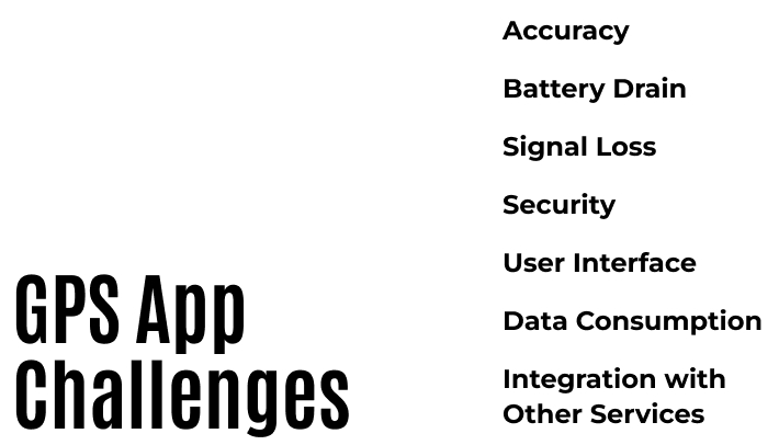 » how to make a gps app features challenges process
