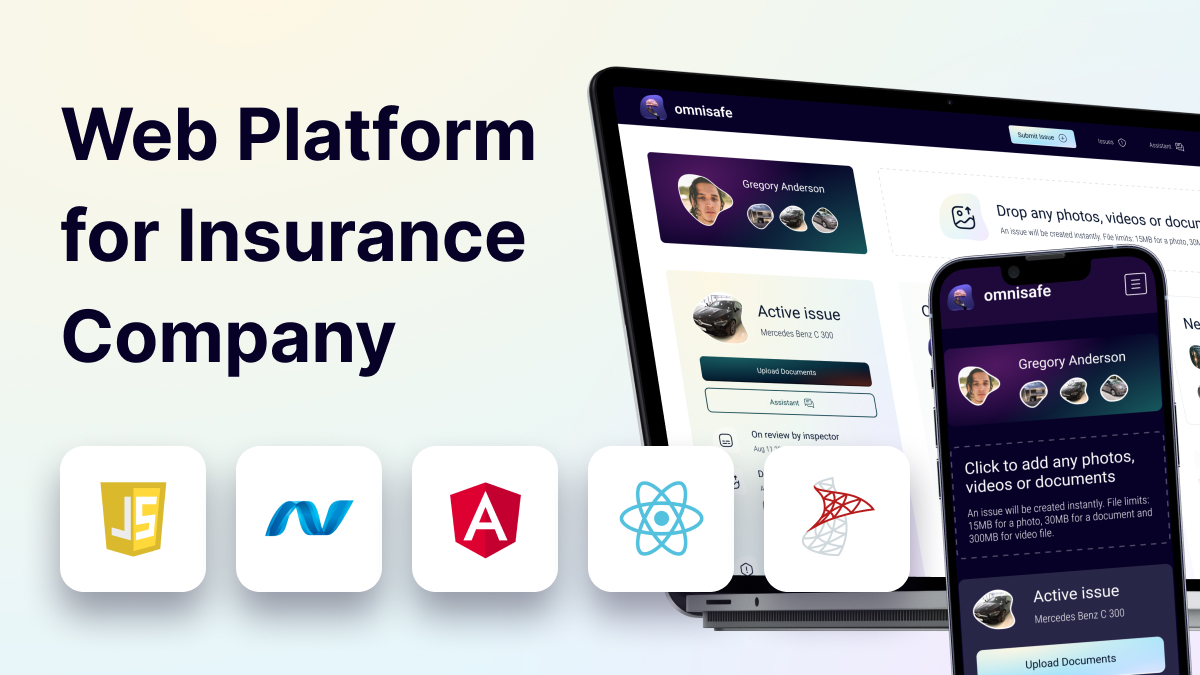 » web platform for the vehicle insurance company