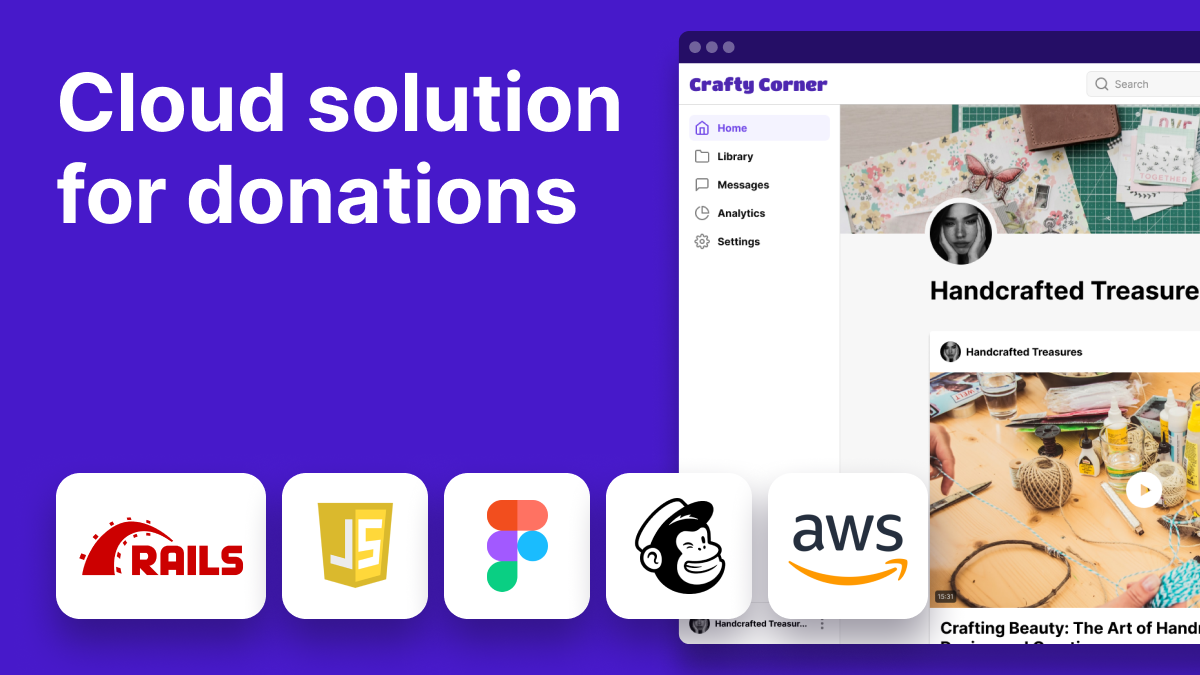 » case - cloud solution for donations evne developers